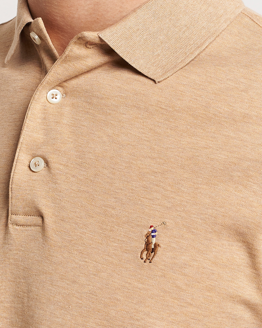 Uomini | Polo | Polo Ralph Lauren | Luxury Pima Cotton Polo Classic Camel Heather