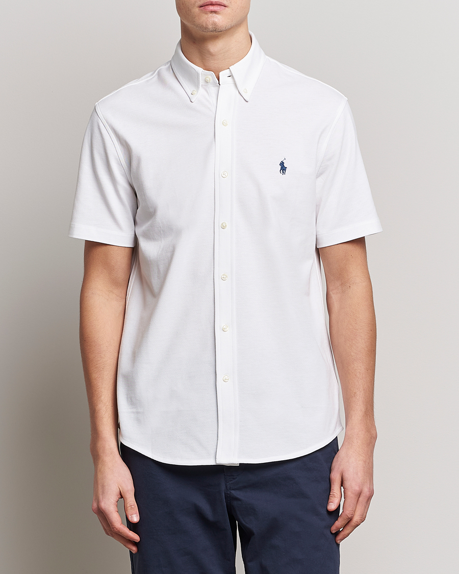 Uomini | Vendita | Polo Ralph Lauren | Featherweight Mesh Short Sleeve Shirt White