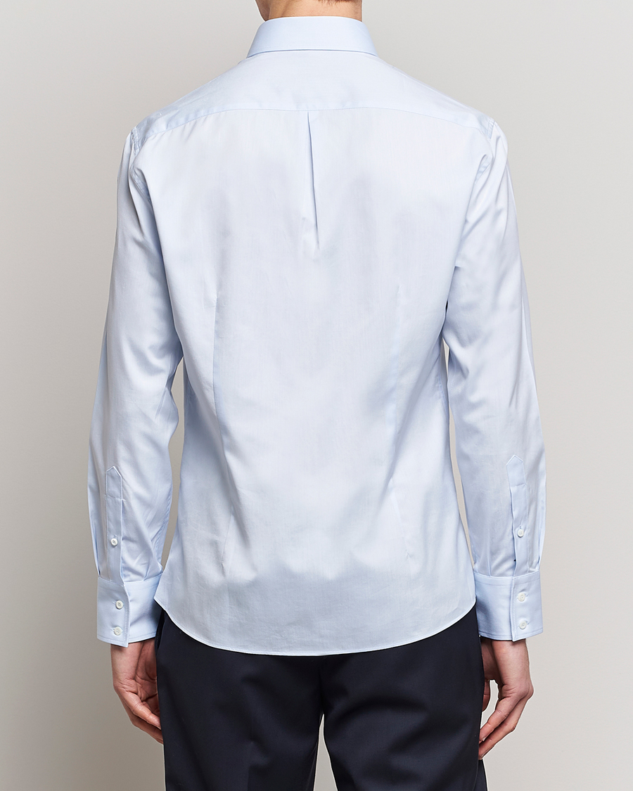 Uomini | Camicie | Brunello Cucinelli | Slim Fit Twill Button Down Shirt Light Blue