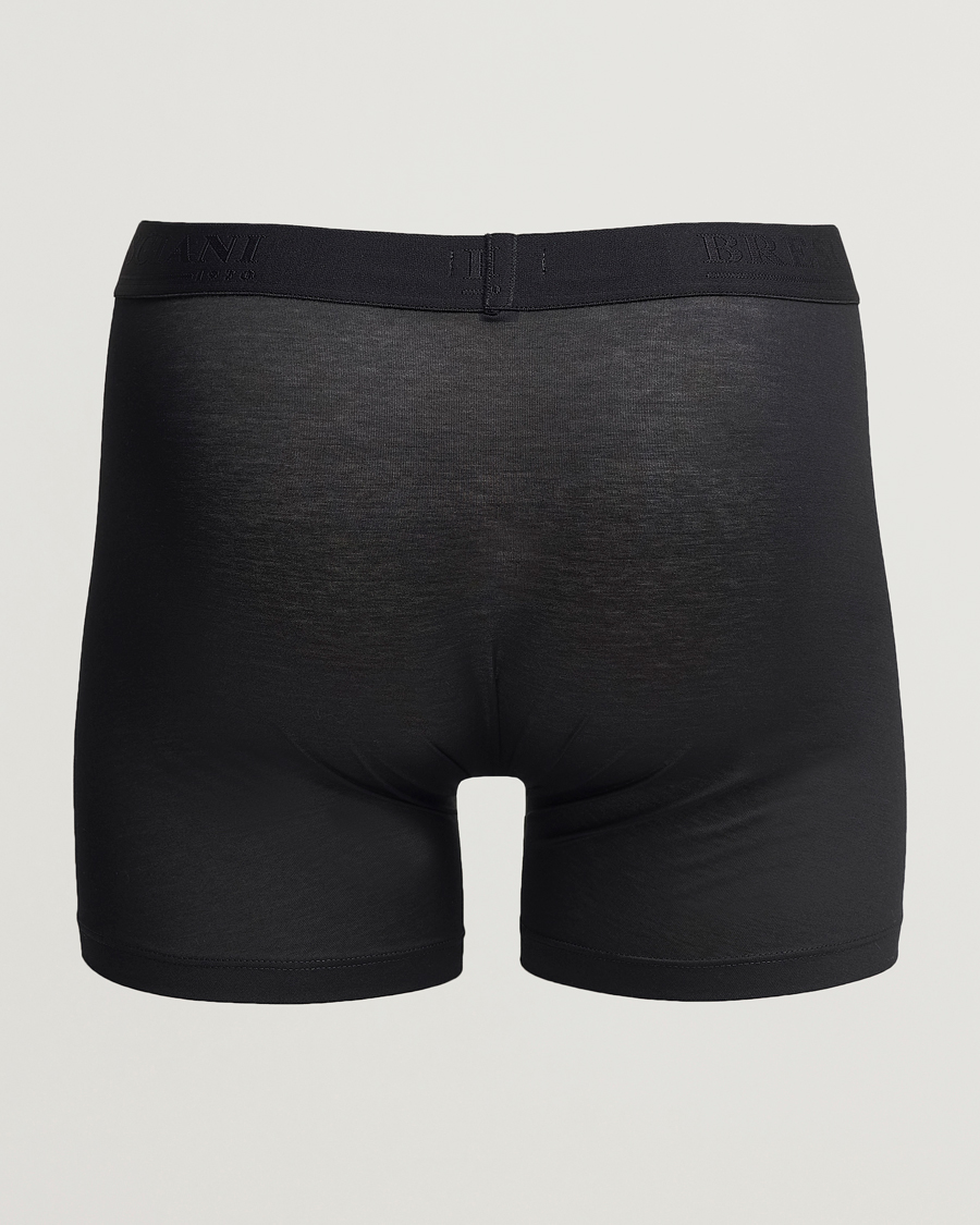 Uomini | Italian Department | Bresciani | Cotton Boxer Trunk Black