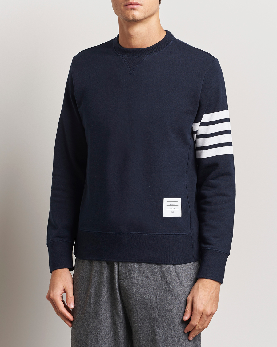 Uomini |  | Thom Browne | 4 Bar Sweatshirt Navy