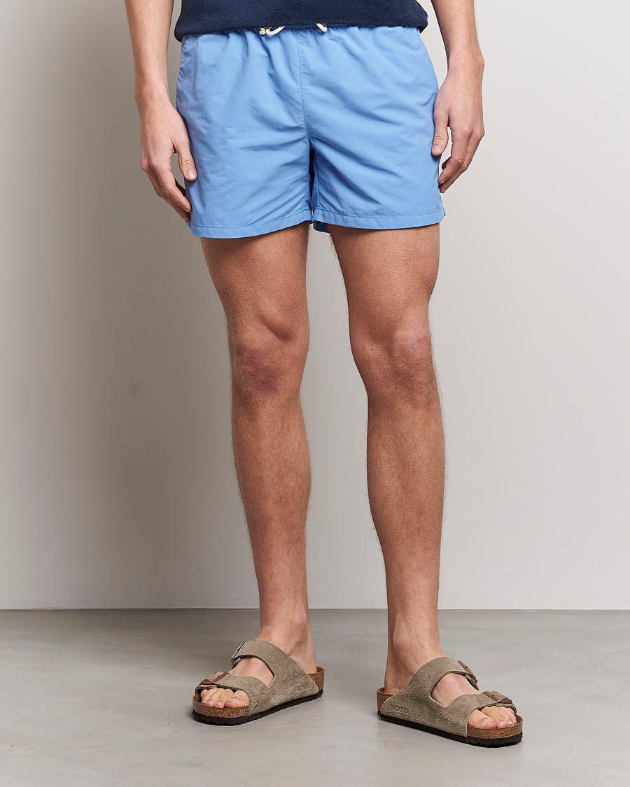 Uomini | Costumi da bagno con lacci | Ripa Ripa | Plain Swimshorts Light Blue