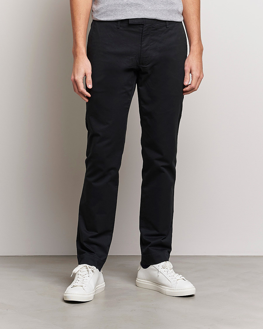 Uomini | Pantaloni | Polo Ralph Lauren | Slim Fit Stretch Chinos Black