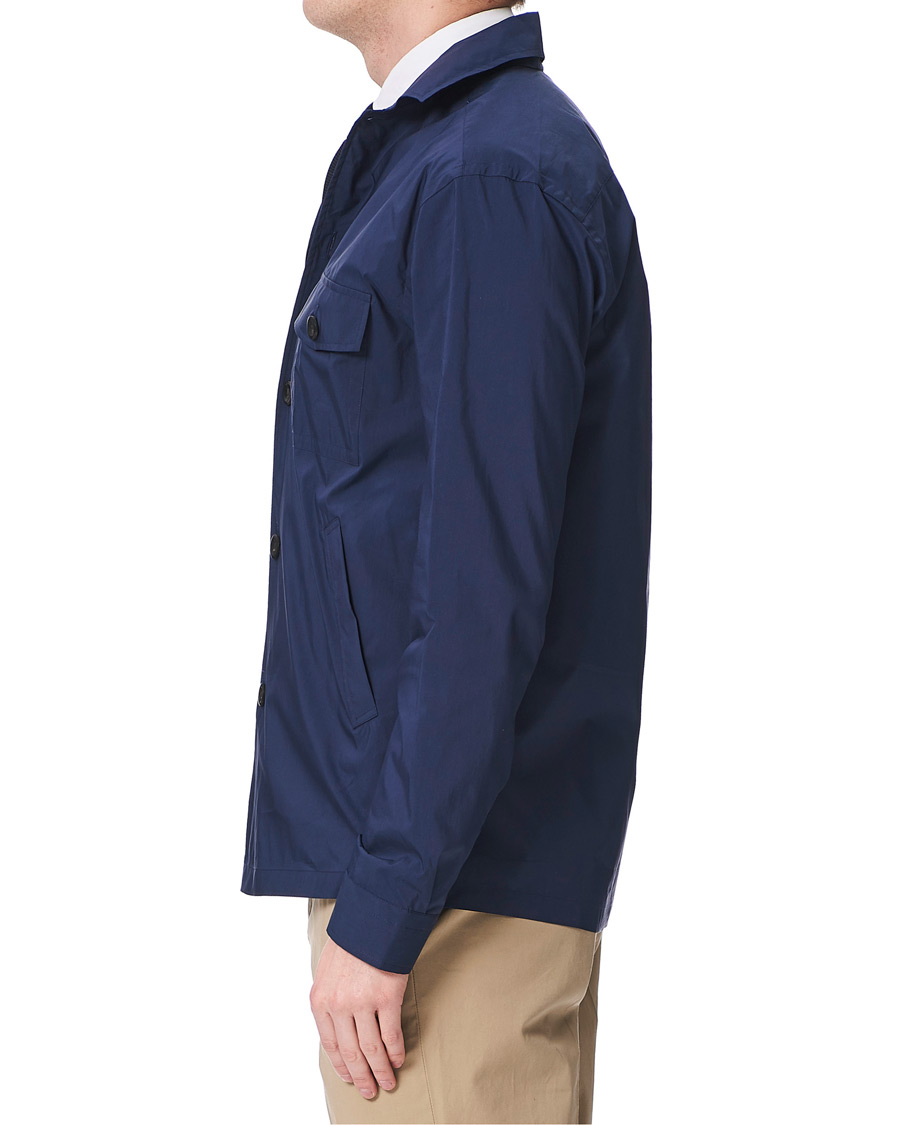 Uomini | Camicie | Eton | Cotton/Nylon Overshirt Navy