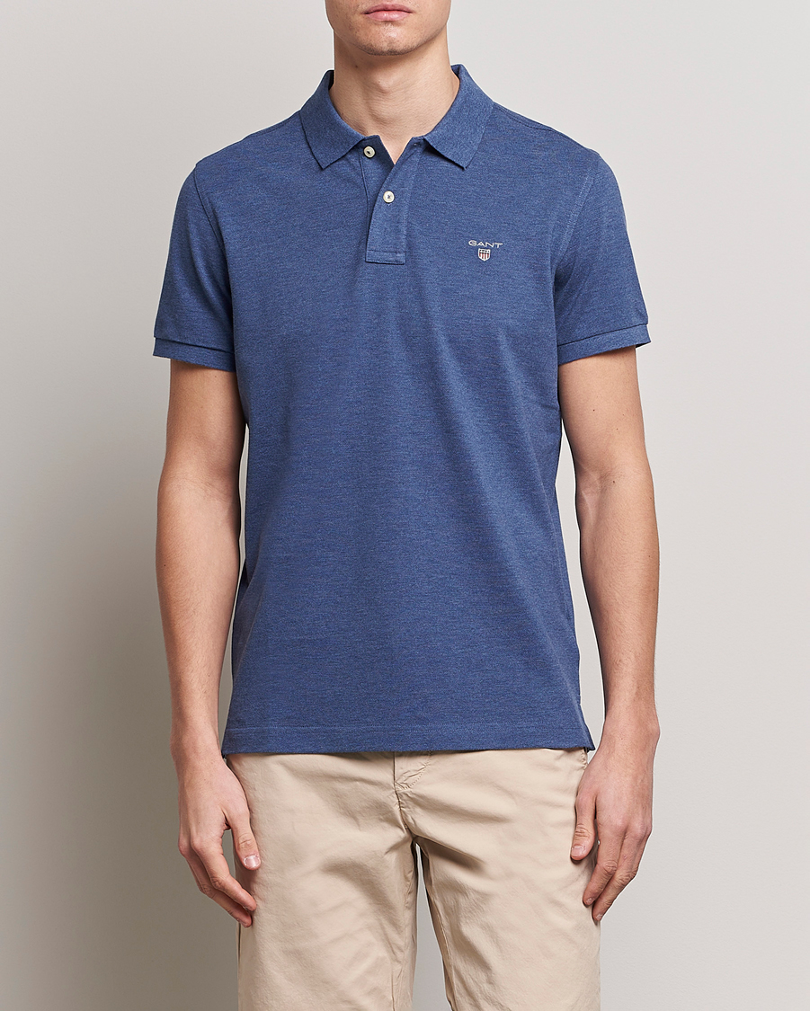 Uomini | Polo a maniche corte | GANT | The Original Polo Marine Melange