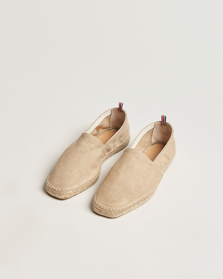 Uomini | Castañer | Castañer | Pablo Washed Canvas Espadrilles Sand