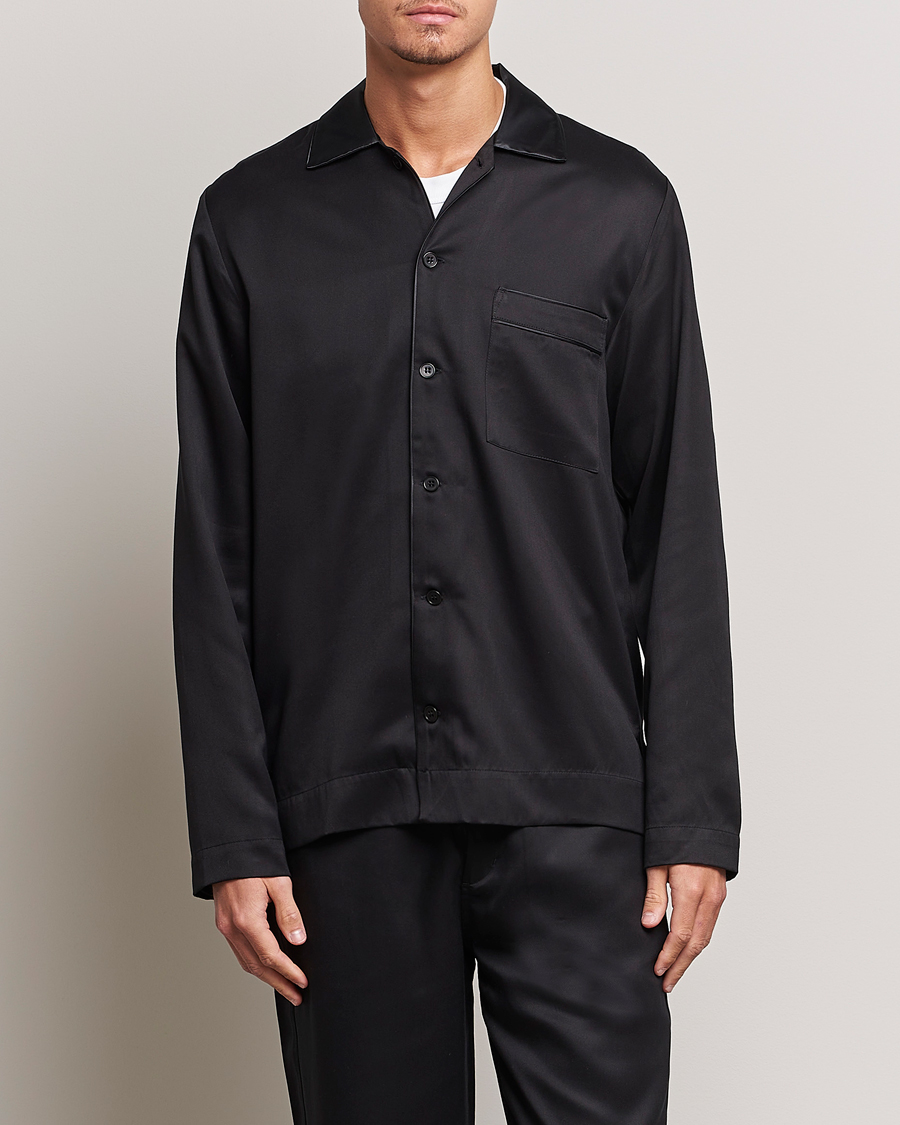 Uomini | Pigiami | CDLP | Home Suit Long Sleeve Top Black