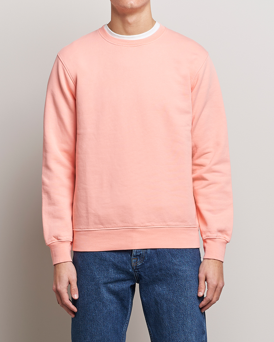 Uomini | Reparti | Colorful Standard | Classic Organic Crew Neck Sweat Bright Coral