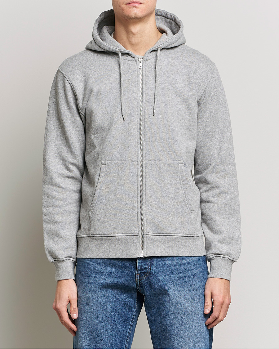 Uomini | Sotto i 100 | Colorful Standard | Classic Organic Full Zip Hood Heather Grey