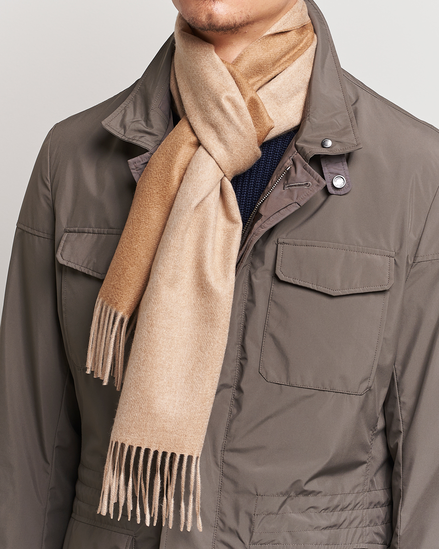 Uomini | Accessori | Piacenza Cashmere | Vicuna/Baby Cashmere Scarf Camel