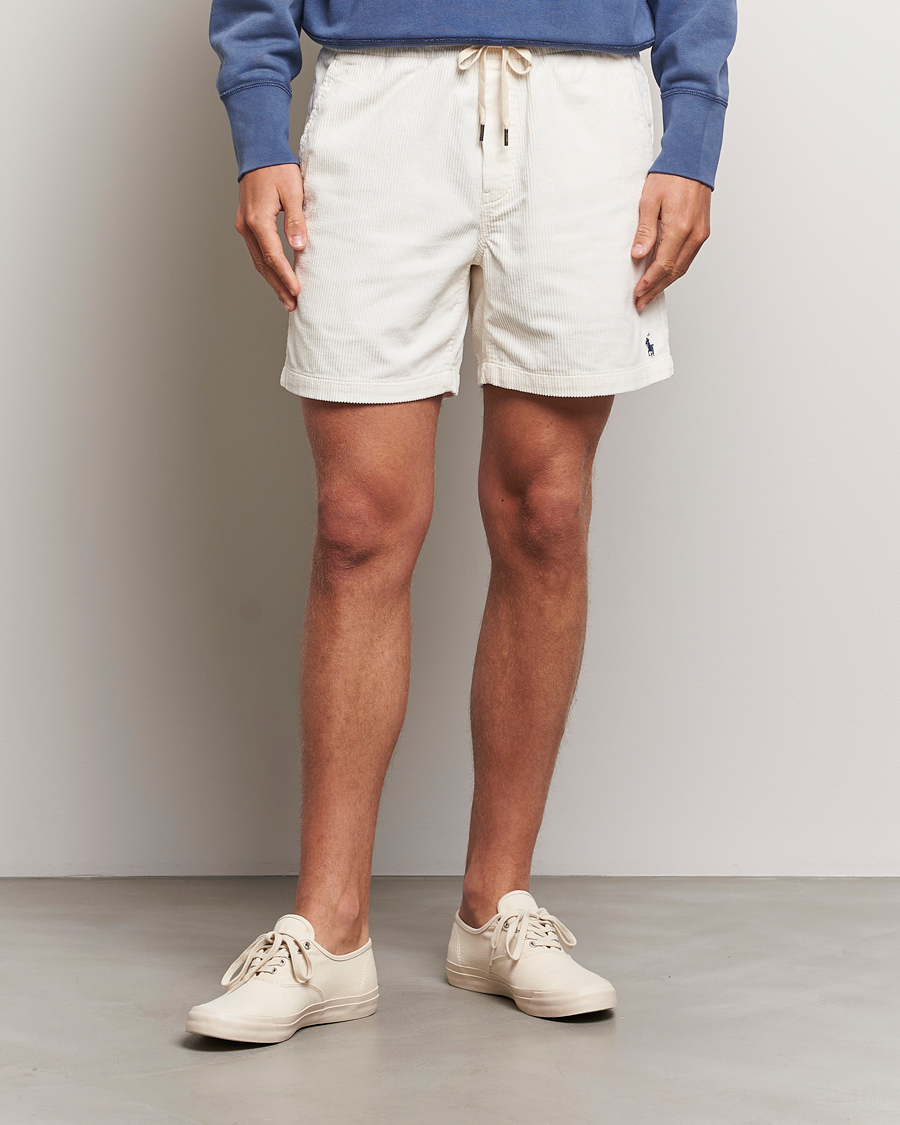 Uomini | Pantaloncini | Polo Ralph Lauren | Prepster Corduroy Drawstring Shorts Warm White