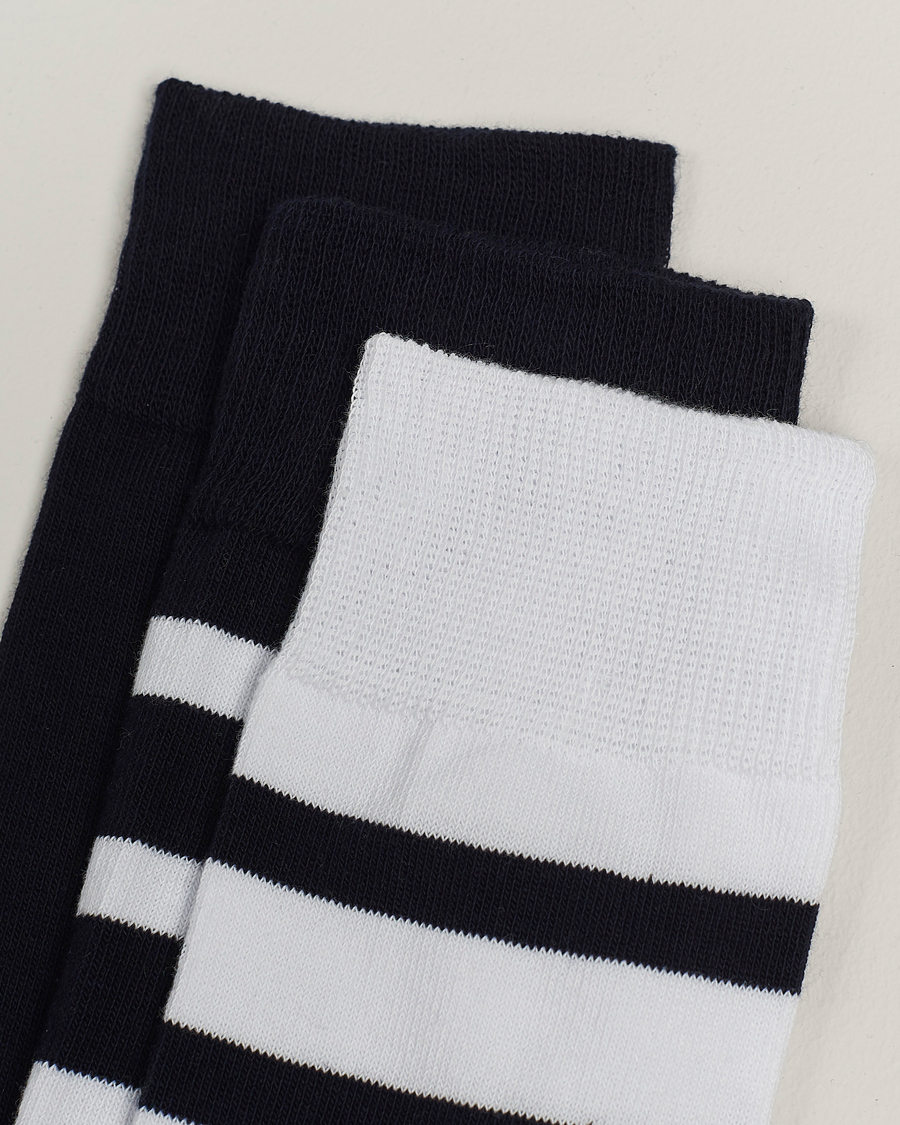 Uomini | Abbigliamento | Armor-lux | 3-Pack Loer Socks Navy/White