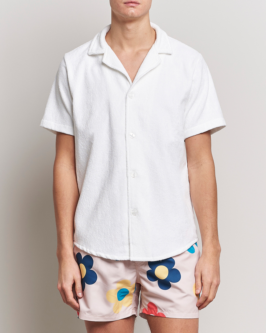 Uomini | Camicie | OAS | Terry Cuba Short Sleeve Shirt White