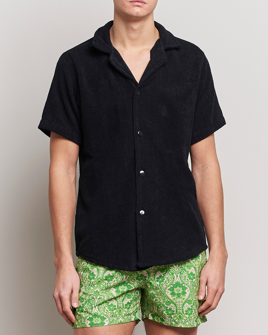 Uomini | OAS | OAS | Terry Cuba Short Sleeve Shirt Black