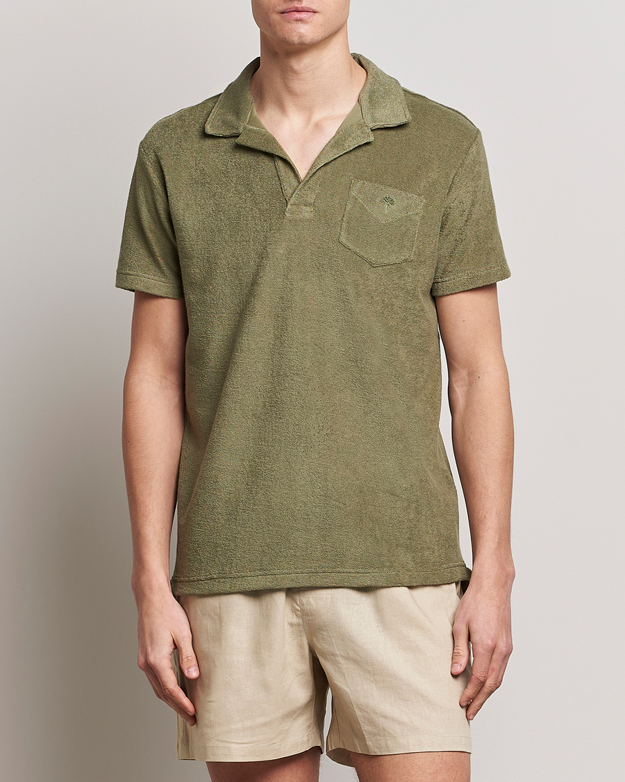 Uomini | Polo | OAS | Short Sleeve Terry Polo Khaki