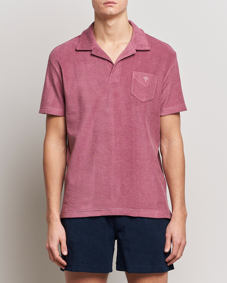 Uomini | La Collezione Terry | OAS | Short Sleeve Terry Polo Dusty Plum