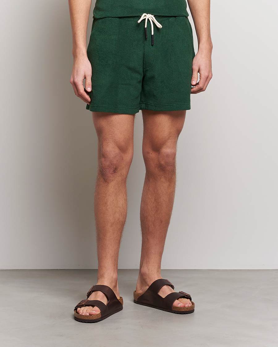 Uomini | Pantaloncini da ginnastica | OAS | Terry Shorts Green