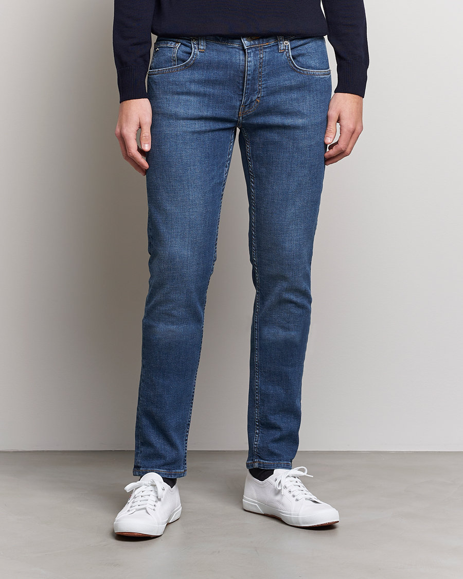 Uomini | J.Lindeberg | J.Lindeberg | Jay Active Super Stretch Jeans Mid Blue