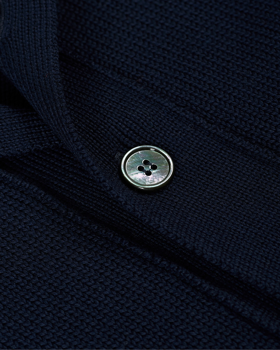 Uomini | Maglieria | Stenströms | Heavy Merino Wool Cardigan Navy