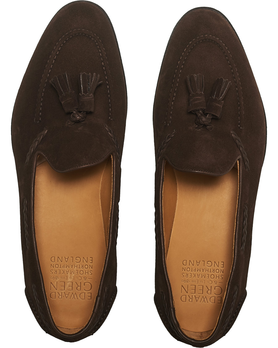 Uomini | Edward Green Belgravia Tassel Loafer Mink Suede | Edward Green | Belgravia Tassel Loafer Mink Suede