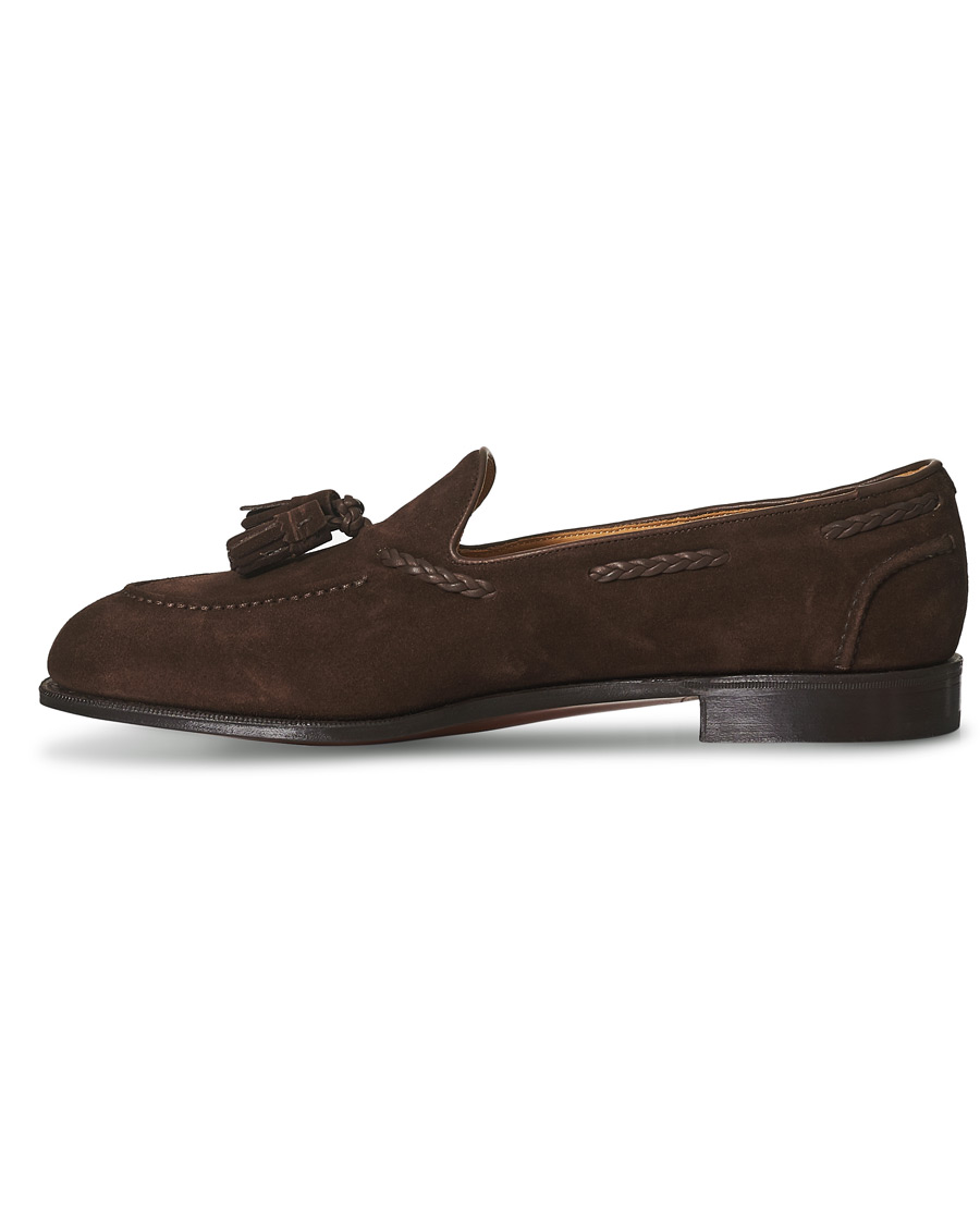 Uomini | Edward Green Belgravia Tassel Loafer Mink Suede | Edward Green | Belgravia Tassel Loafer Mink Suede