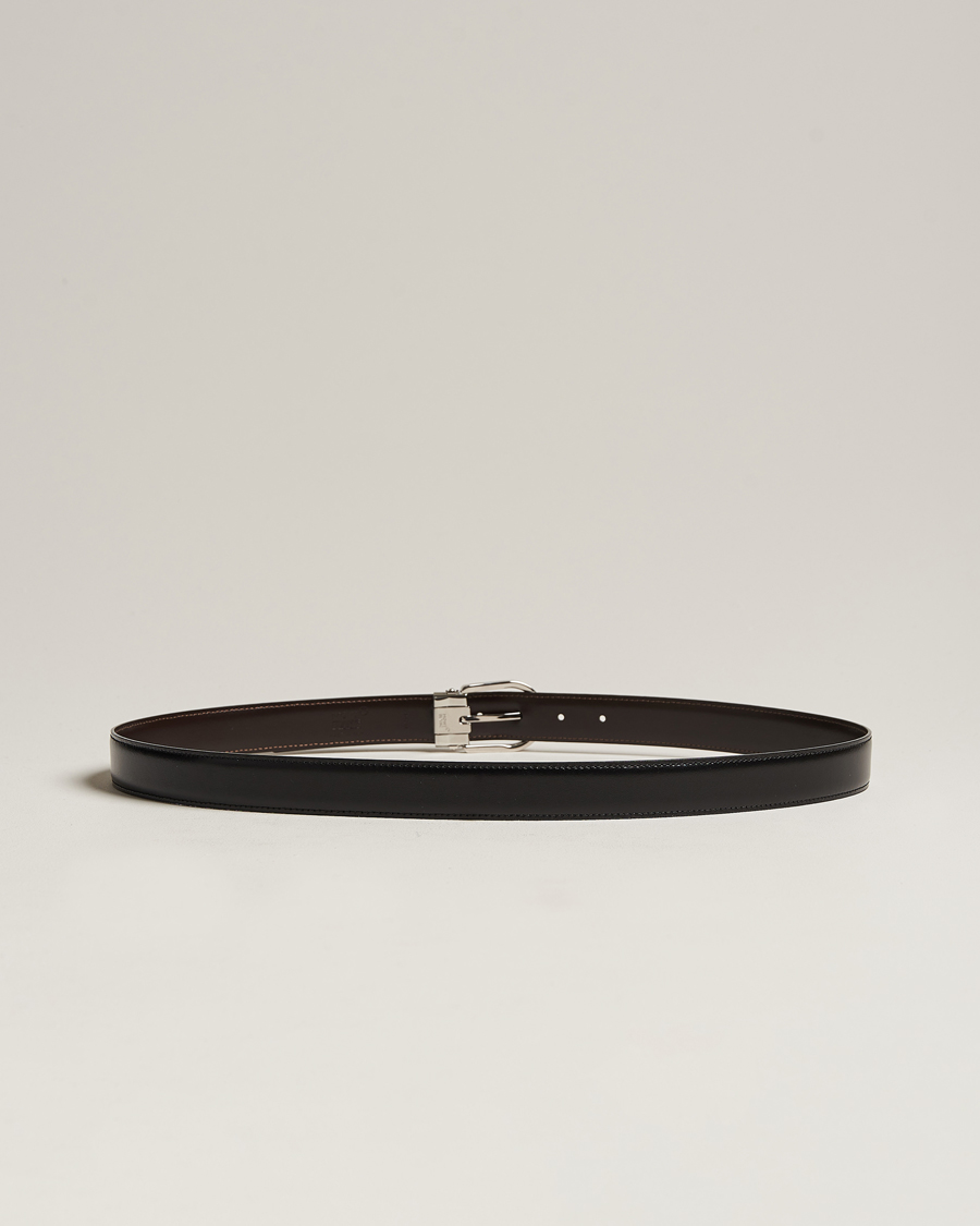 Uomini |  | Montblanc | Reversible Horseshoe Buckle 30mm Belt  Black/Brown