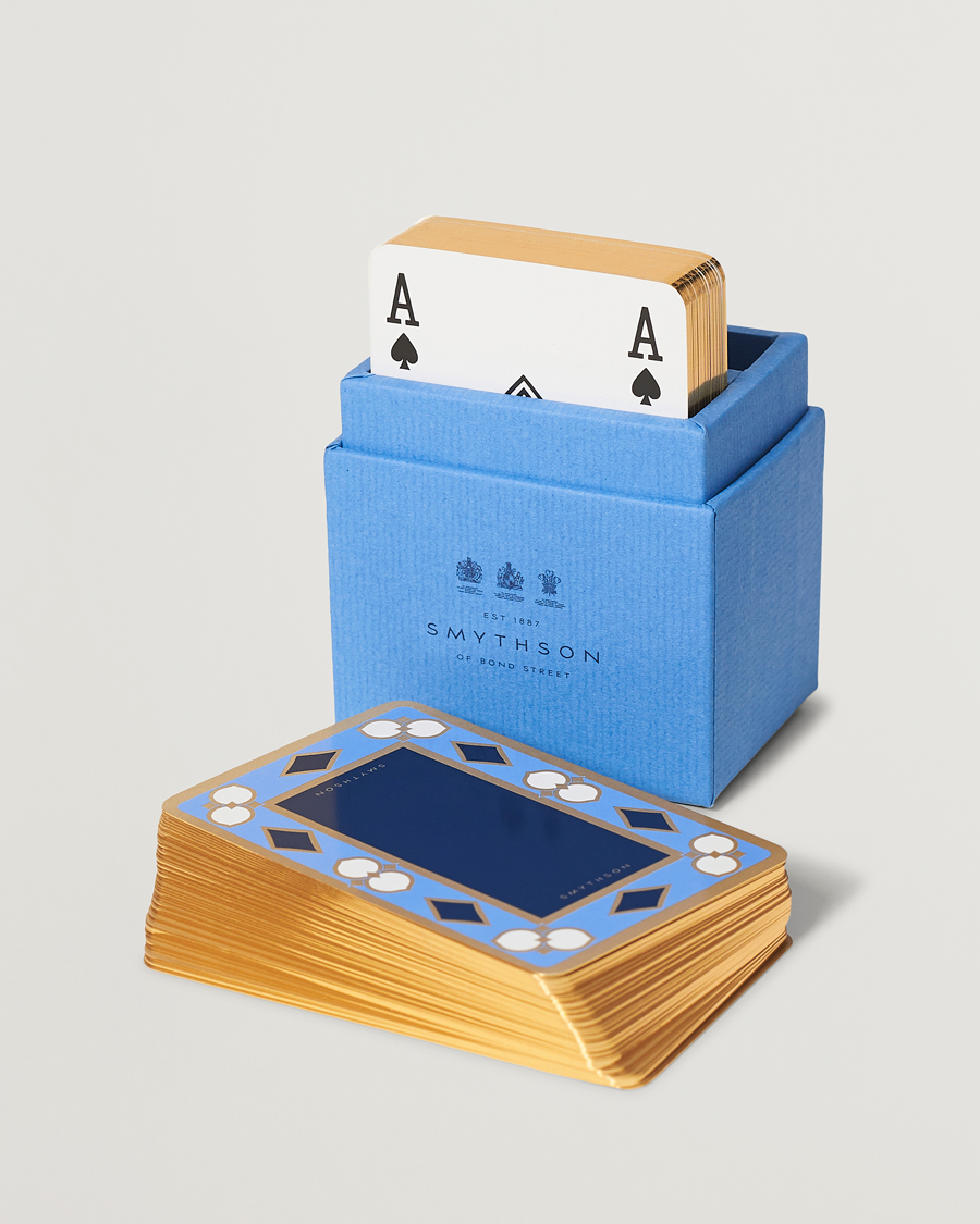 Uomini | Casa | Smythson | Playing Card Nile Blue Nile Blue