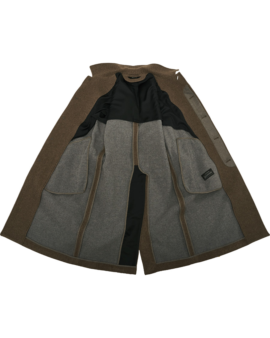 Uomini | Giacche | Z Zegna | Belted Wool Coat Brown