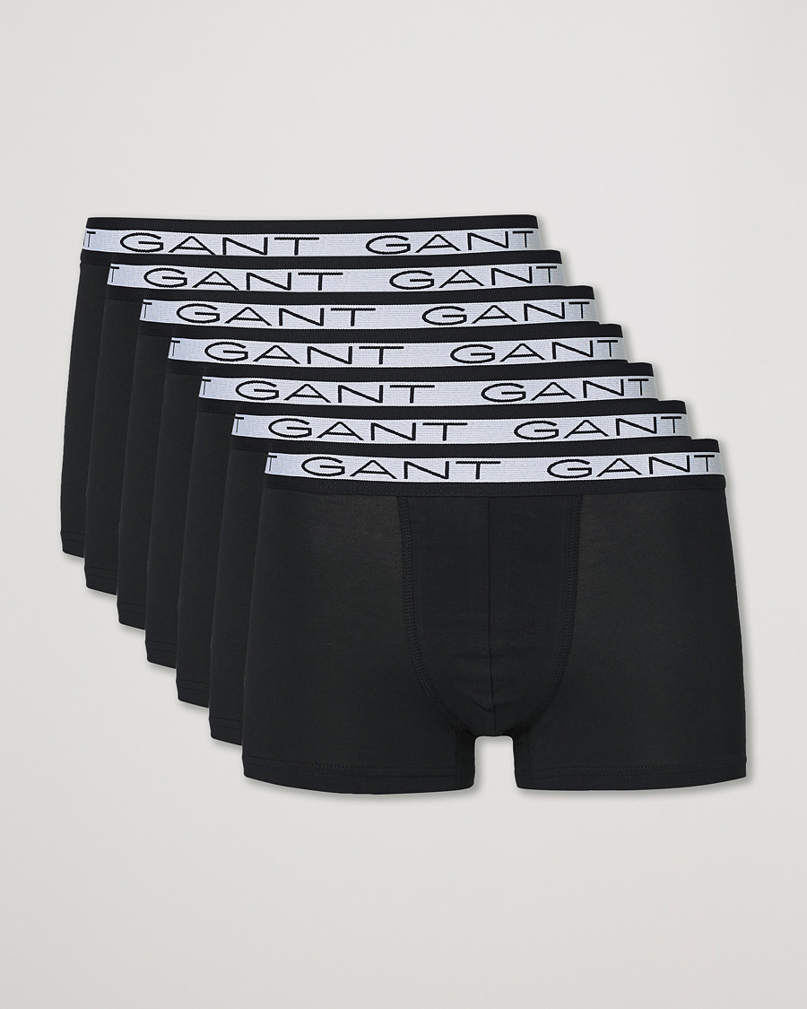 Uomini | Biancheria intima | GANT | 7-Pack Trunks Black