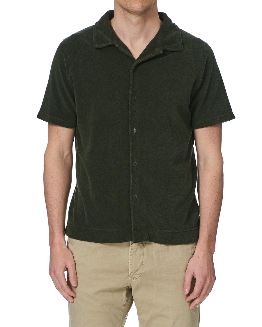 Uomini | Polo | Oscar Jacobson | Albin Terry Poloshirt Olive