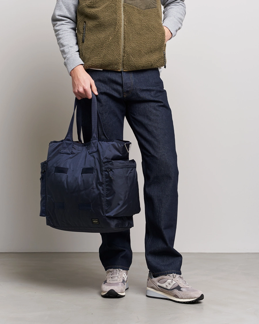 Uomini |  | Porter-Yoshida & Co. | Force 2Way Tote Bag Navy Blue