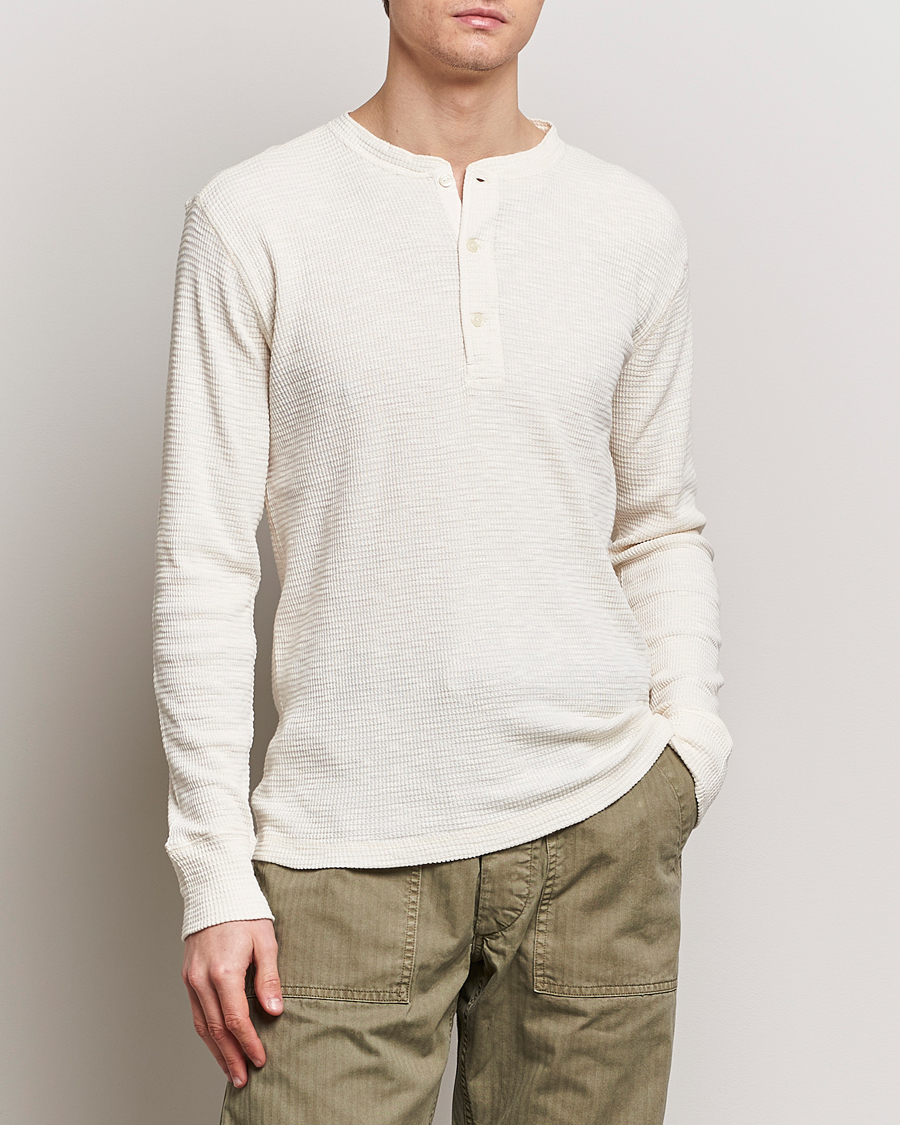 Uomini | Abbigliamento | RRL | Long Sleeve Henley Paper White