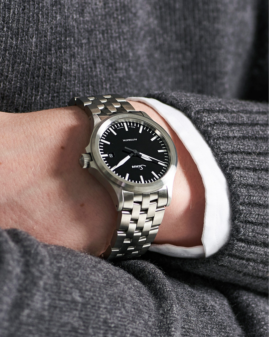 Uomini | Fine watches | Sinn | 556 Date Stainless Steel Watch 38,5mm Black