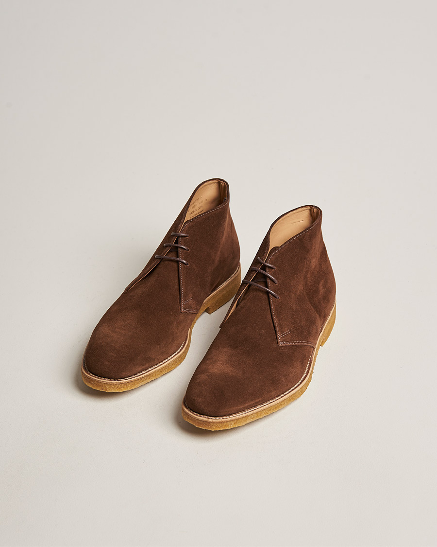 Uomini | Scarpe | Loake 1880 | Rivington Suede Crepe Sole Chukka Brown