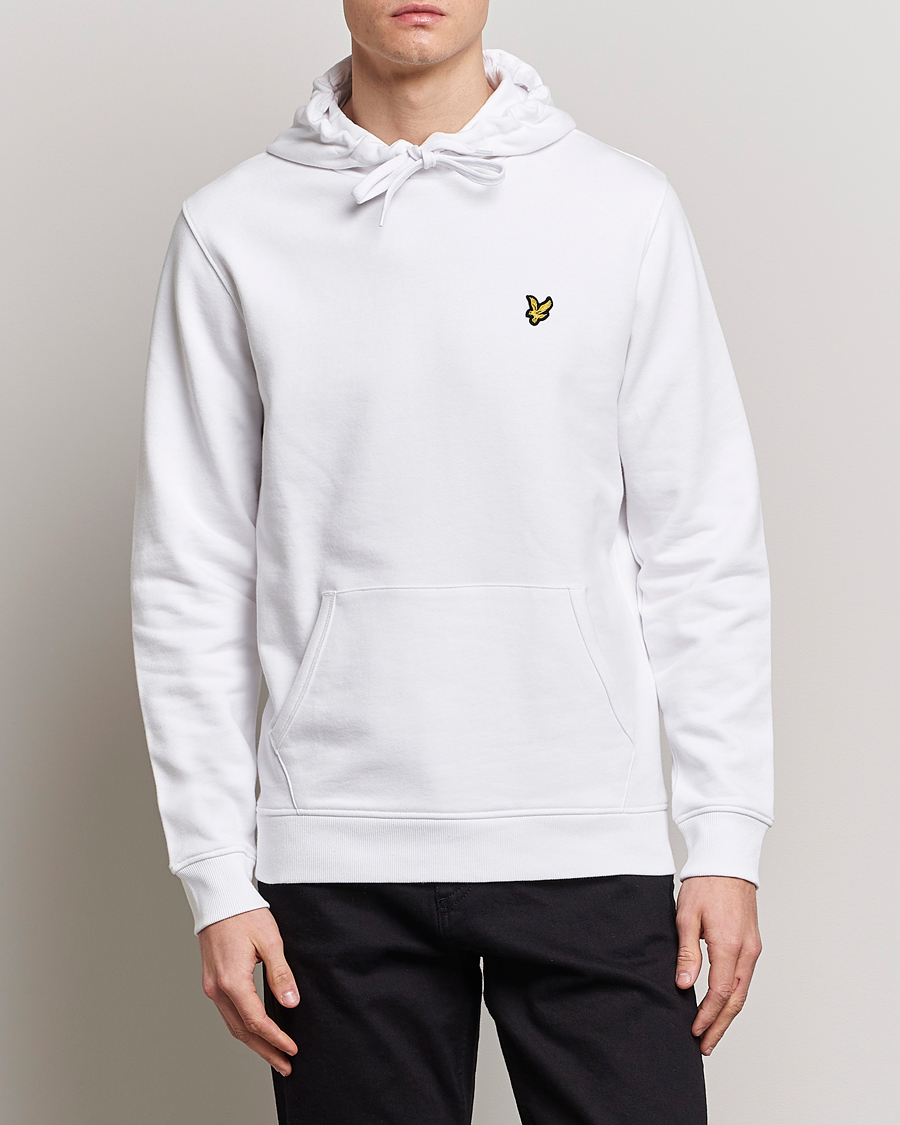 Uomini | Lyle & Scott | Lyle & Scott | Pullover Organic Cotton Pullover Hoodie White