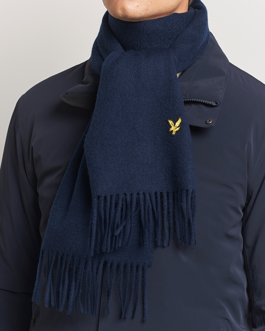 Uomini | Sciarpe | Lyle & Scott | Lambswool Scarf Dark Navy