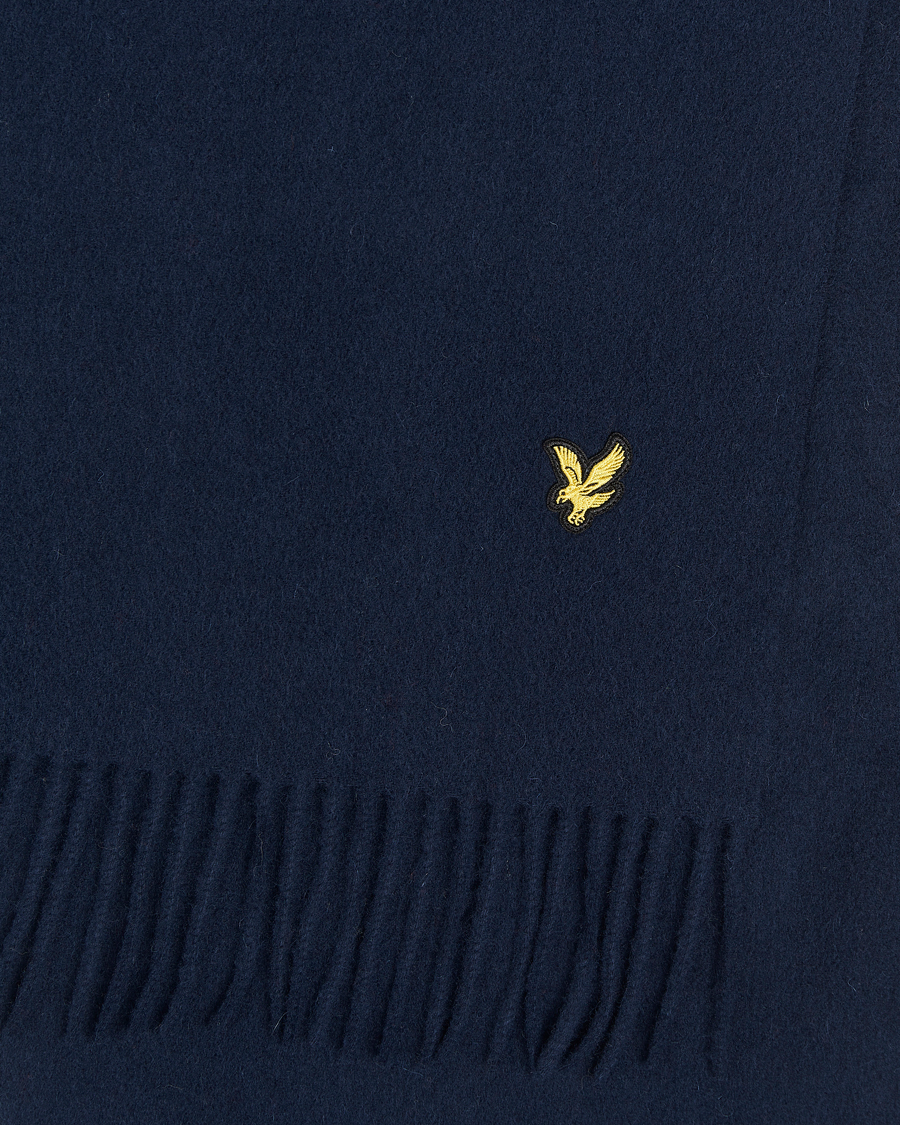 Uomini |  | Lyle & Scott | Lambswool Scarf Dark Navy