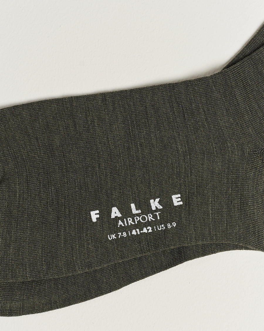 Uomini |  | Falke | Airport Socks Green Melange