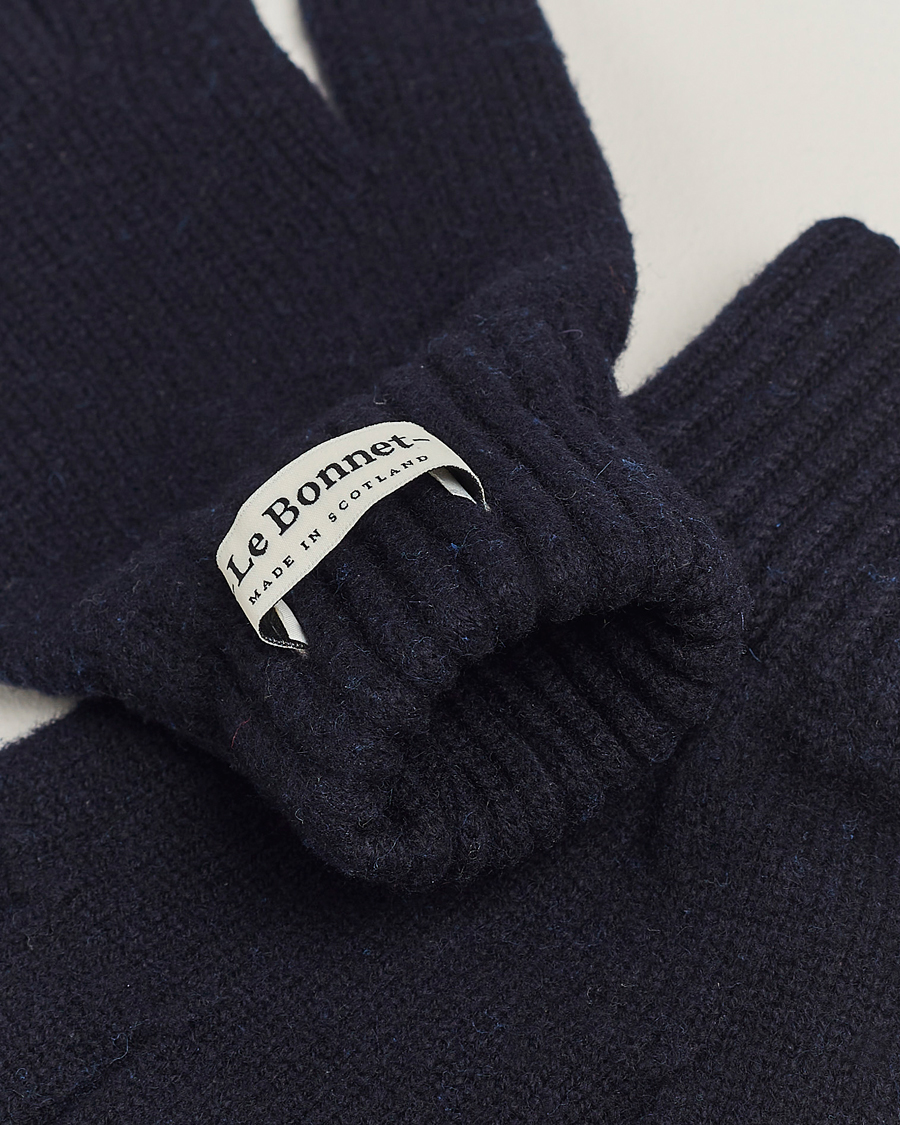 Uomini | Regali | Le Bonnet | Merino Wool Gloves Midnight