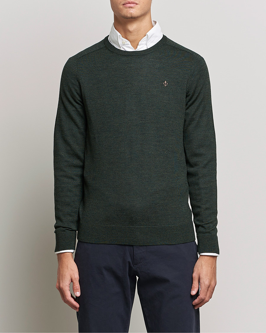 Uomini |  | Morris | Merino O-neck Olive Melange