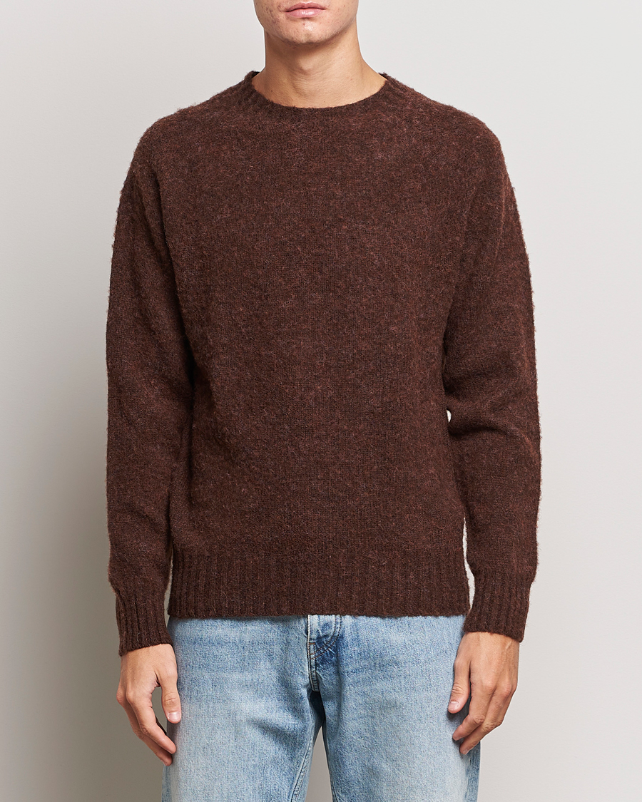 Uomini |  | Howlin\' | Brushed Wool Sweater Brownish