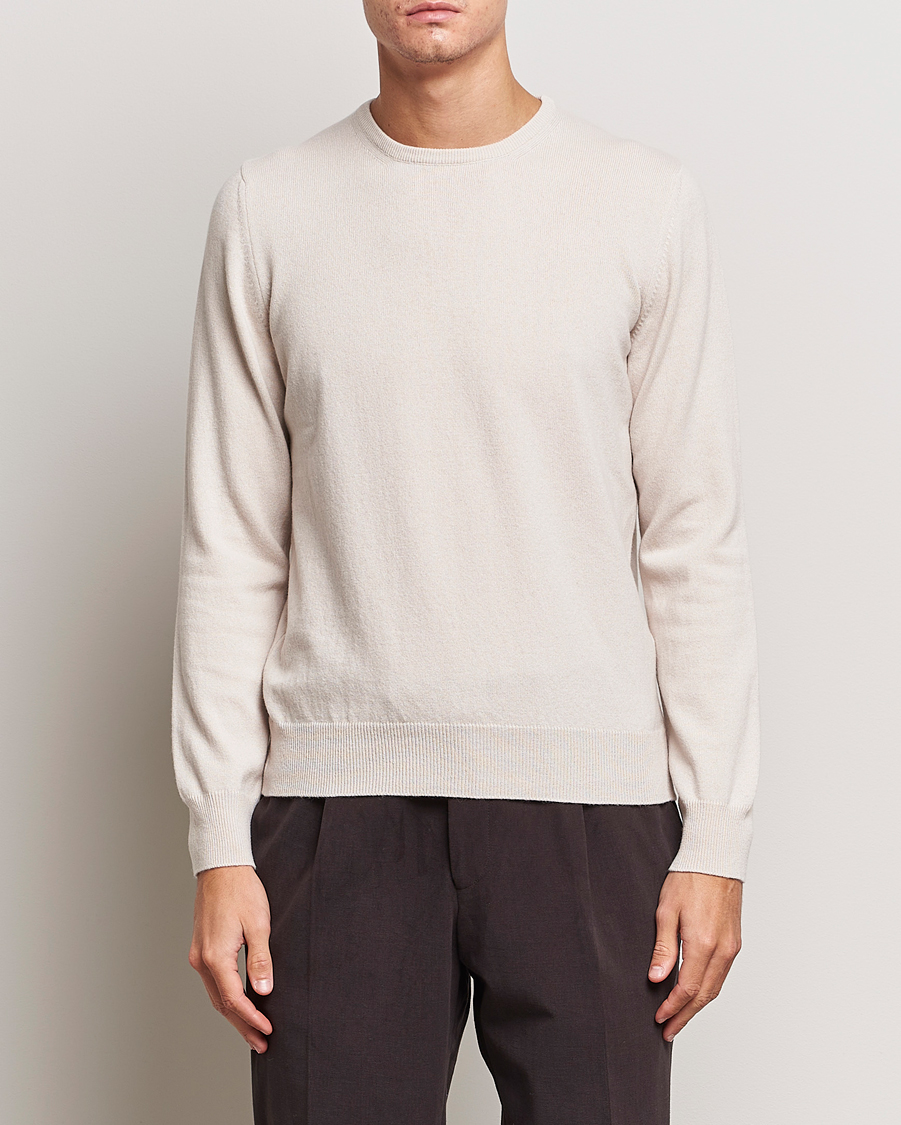 Uomini |  | Gran Sasso | Wool/Cashmere Crew Neck Cream