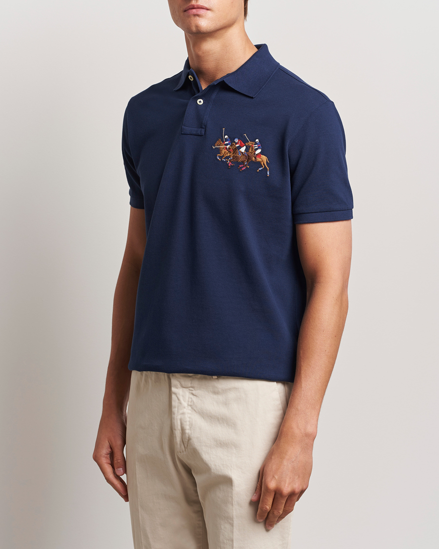 Uomini |  | Polo Ralph Lauren | Custom Slim Fit Match Club Polo Newport Navy