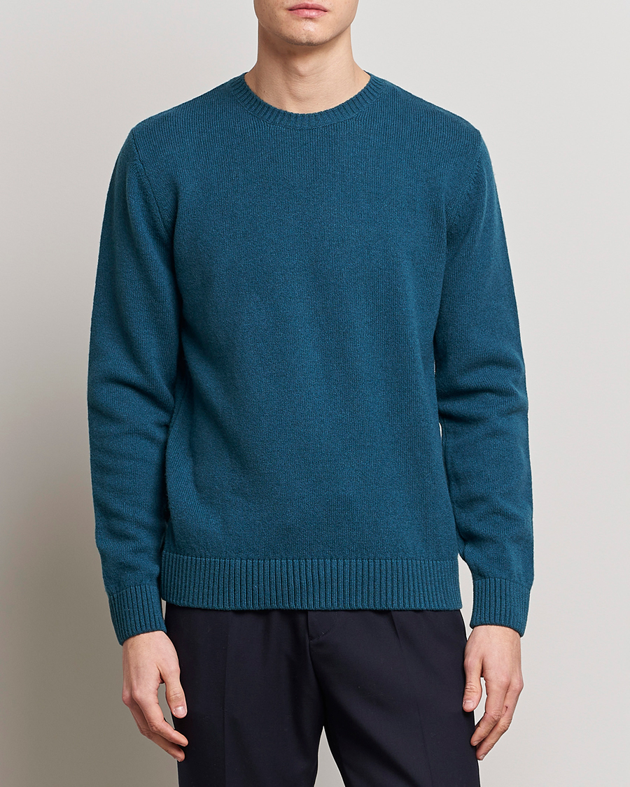 Uomini |  | Colorful Standard | Classic Merino Wool Crew Neck Ocean Green