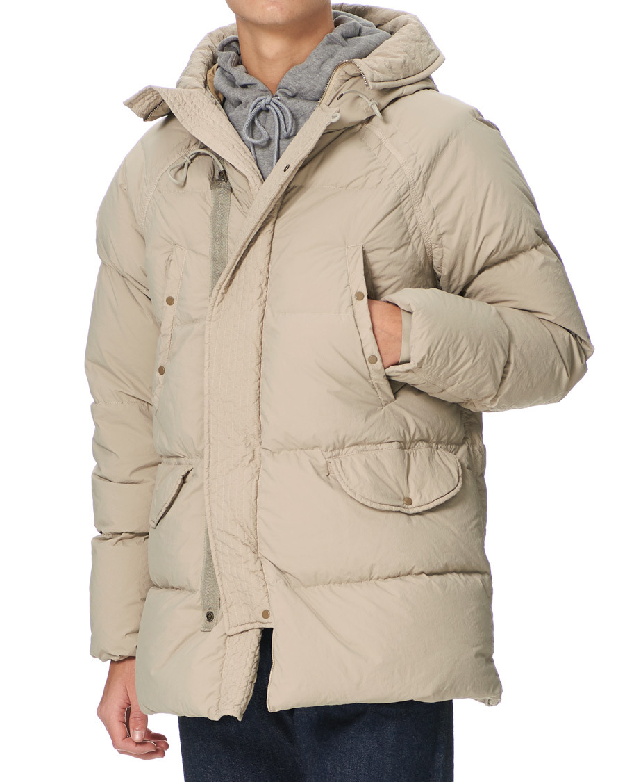 Uomini | Giacche | Ten c | Deck Garment Dyed Down Parka Light Grey