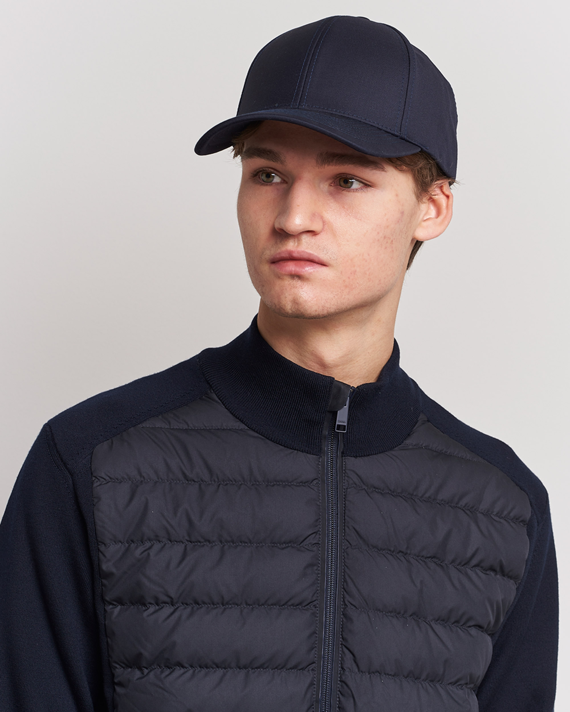 Uomini | Varsity Headwear | Varsity Headwear | Wool Tech Baseball Cap Navy