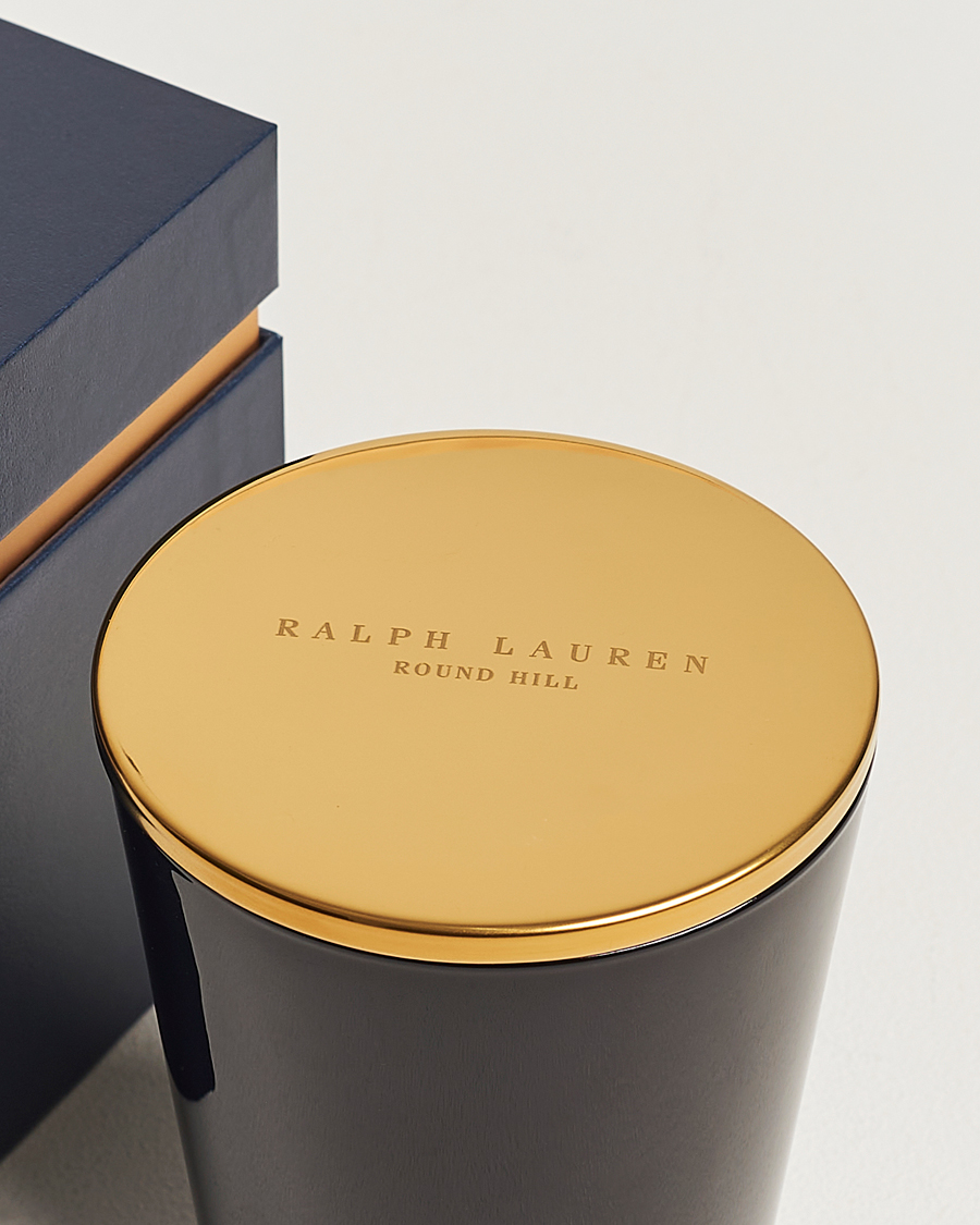 Uomini | Ralph Lauren Holiday Gifting | Ralph Lauren Home | Round Hill Single Wick Candle Navy/Gold