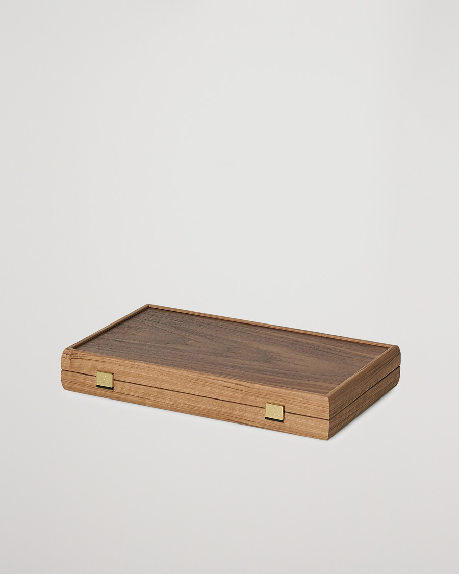 Uomini | Per l'amante della casa | Manopoulos | American Walnut Backgammon With Side Racks