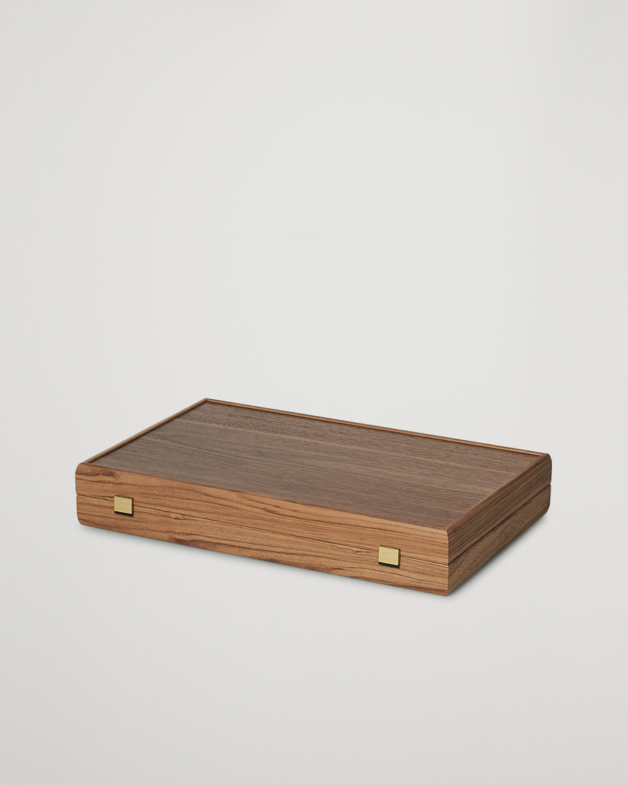 Uomini | Per l'amante della casa | Manopoulos | Walnut & Black Oak Large Backgammon