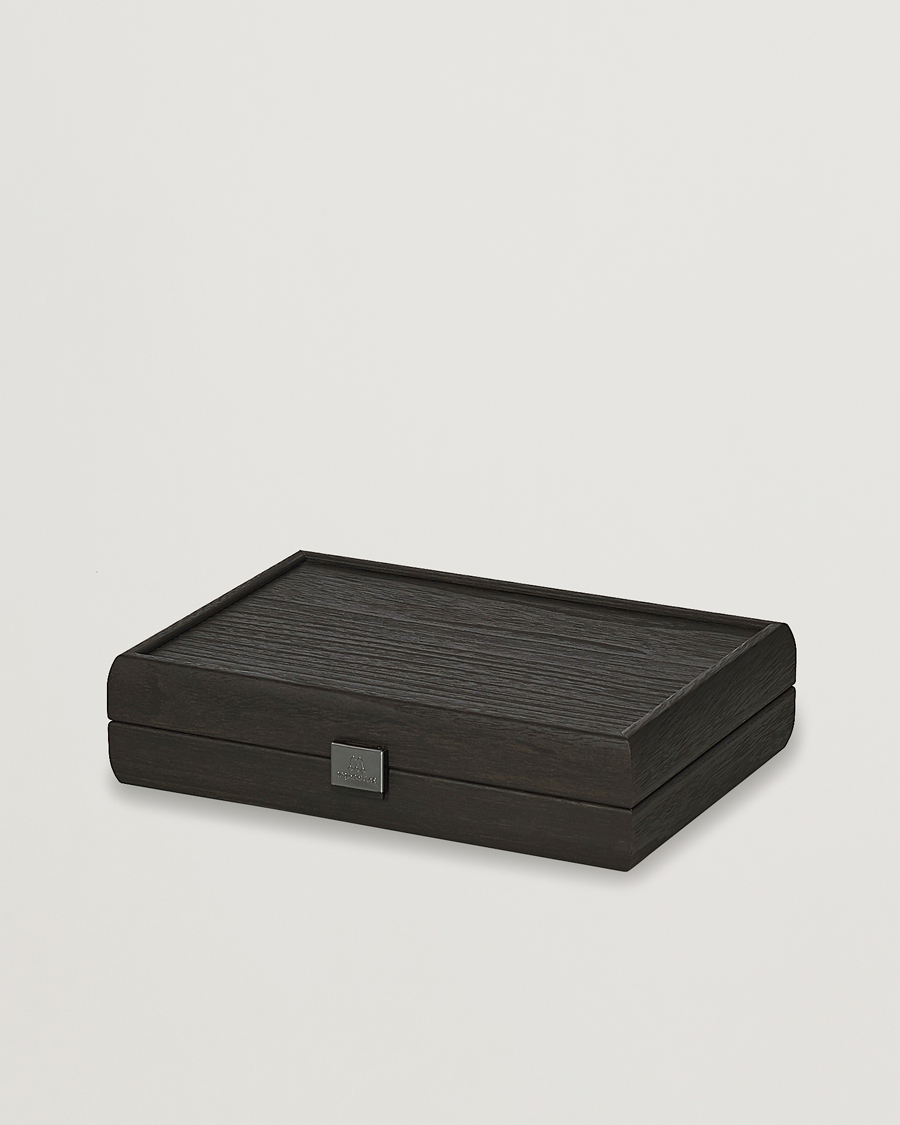 Uomini | Giochi | Manopoulos | Wooden Card Case Black